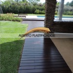lijado y protección deck lapacho