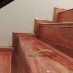 revestimiento de escalera de madera