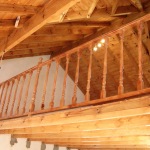 baranda de madera