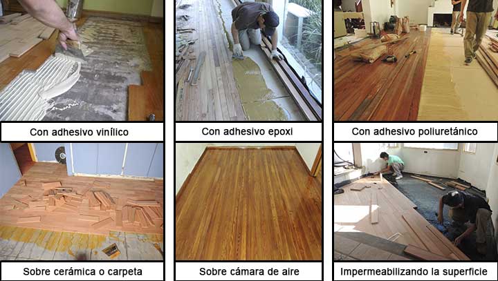 colocacion para pisos de madera