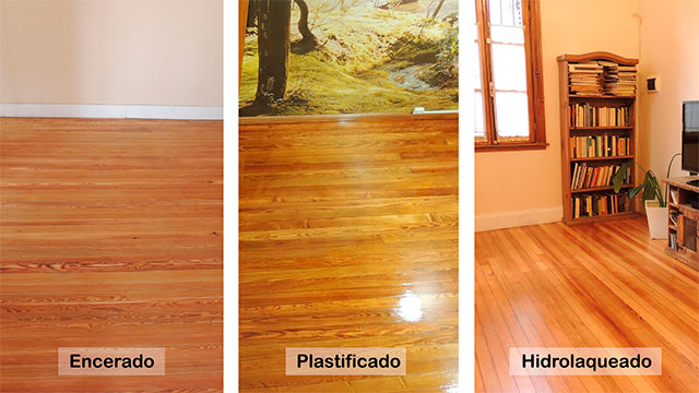 piso encerado vs plastificado vs hidrolaqueado