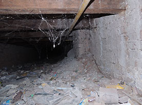 camara de aire con suciedad