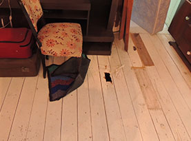 piso pintado con sintetico