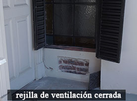 rejilla de ventilacion cerrada